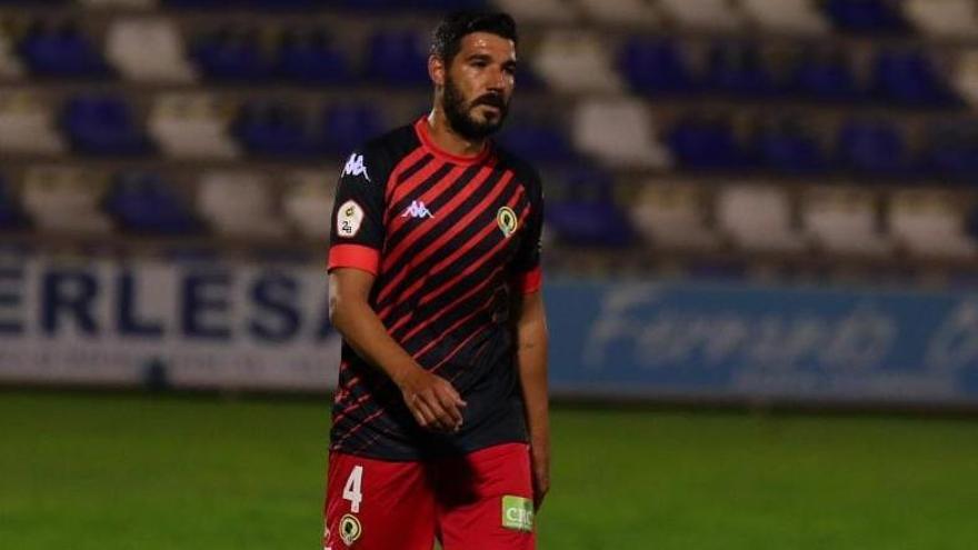 El central del Hércules Moisés en el partido de la primera vuelta disputado en octubre en El Collao ante el Alcoyano