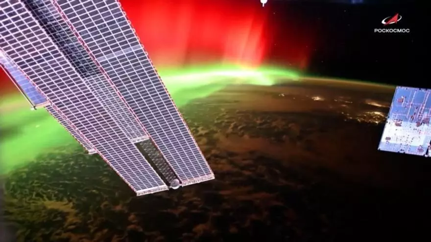 Así se ve una aurora boreal desde el espacio