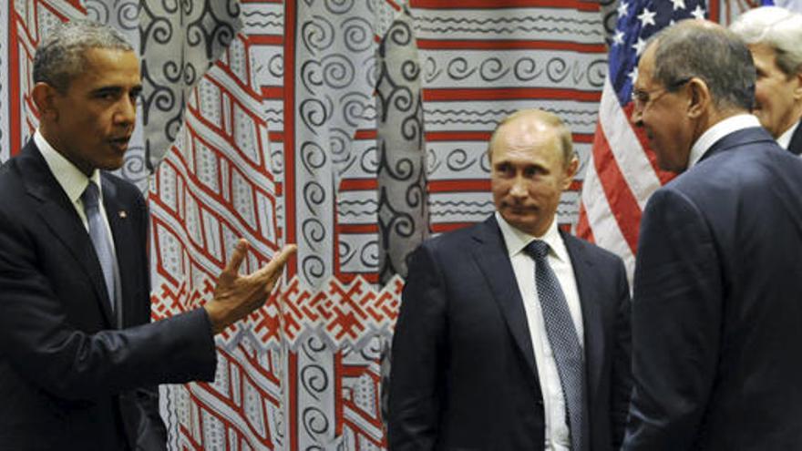 Obama y Putin, durante un encuentro en la ONU.