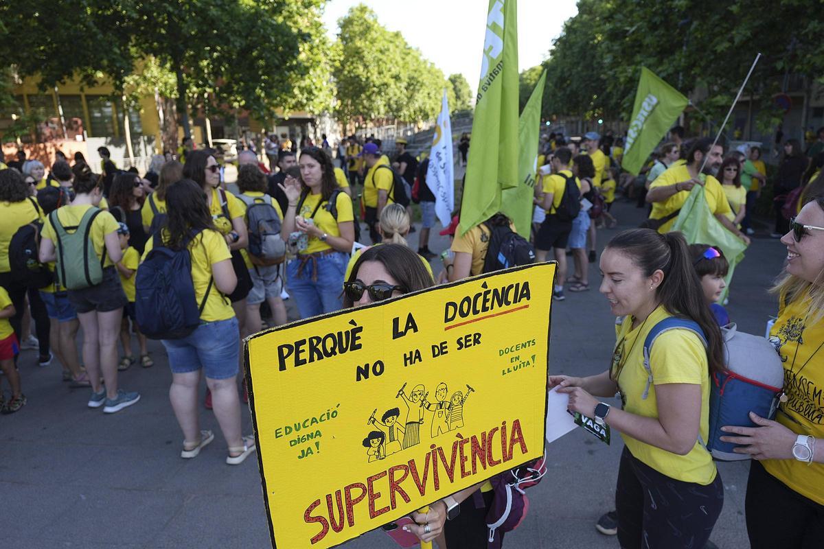 Les imatges de la nova jornada de vaga educativa a Girona