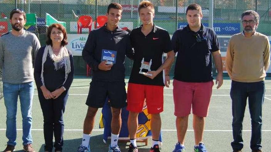 Güel y Fernández, vencedor y finalista en Sanxenxo. // FdV