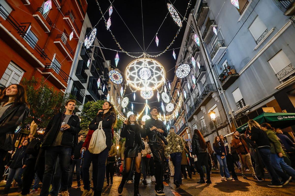 Inauguración de las luces de Sueca-Literato Azorín