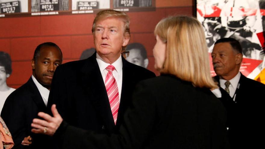 Donald Trump, en el Museo de los Derechos Civiles.