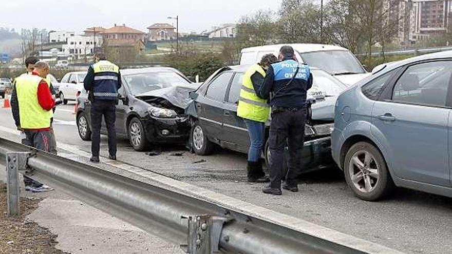 Accidente en la plaza de Castilla