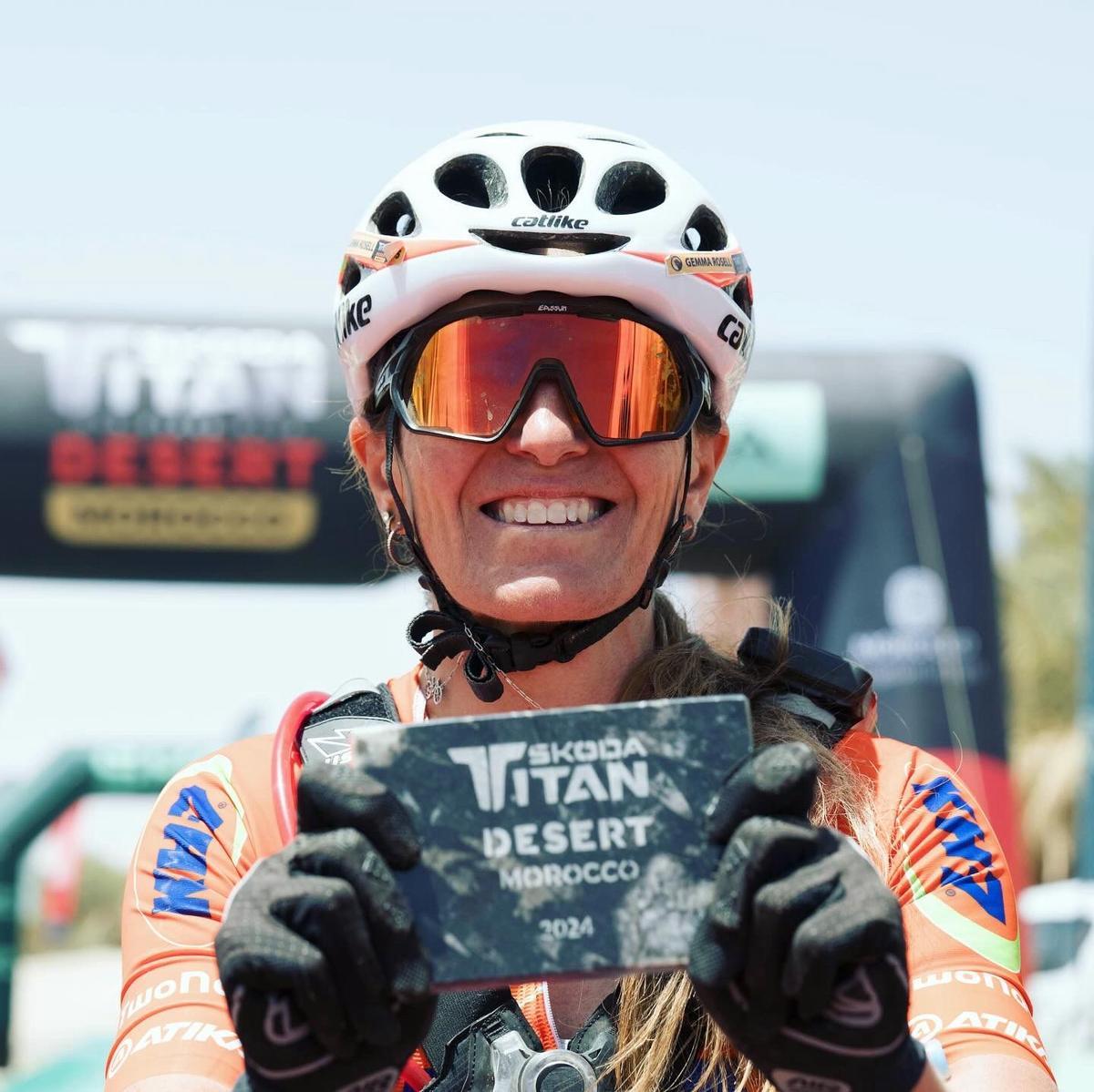 Gemma Rosell, el año pasado en la Titan Desert.