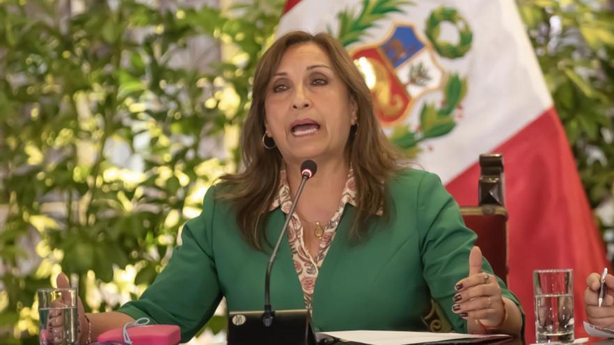 La presidenta de Perú, Dina Boluarte.