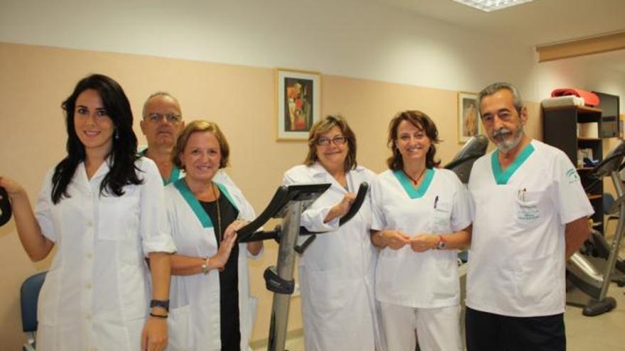 Imagen del equipo de Rehabitación del Hospital Clínico.