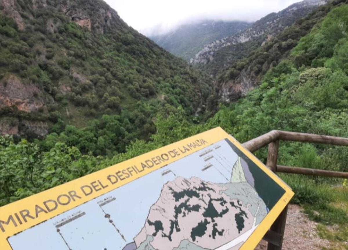 Mirador del desfiladero de La Malva.