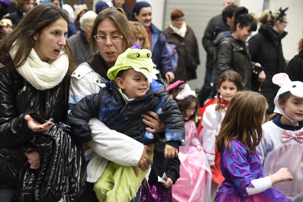 La rua del Carnaval infantil de Sallent