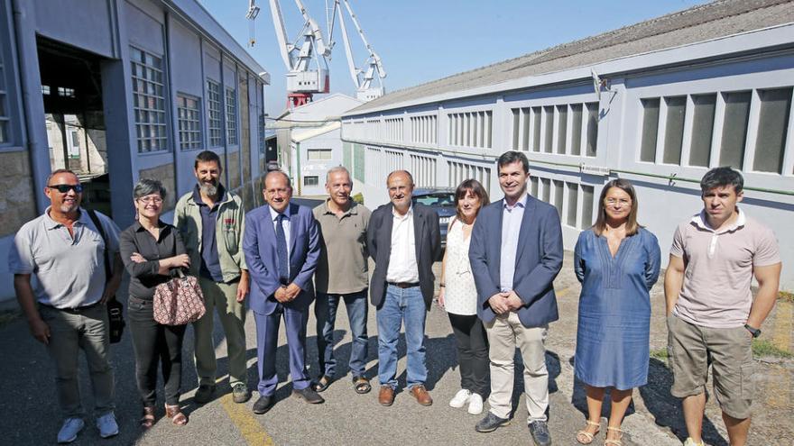 Vilán, Sangabriel, Leiceaga, Fernández y Losada, en Vulcano. // M.G.B.