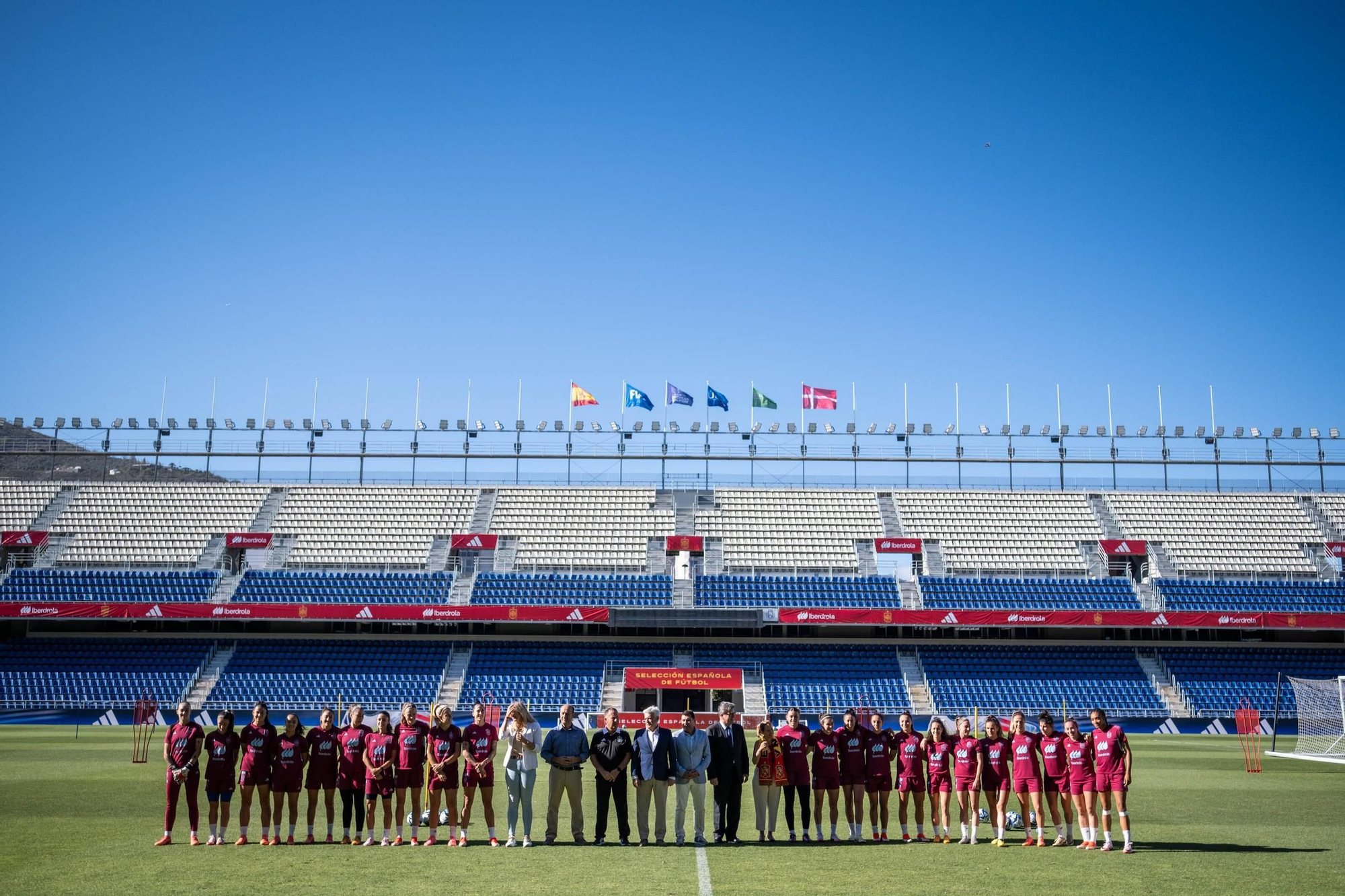 Training and press conference of the women's soccer team in Tenerife