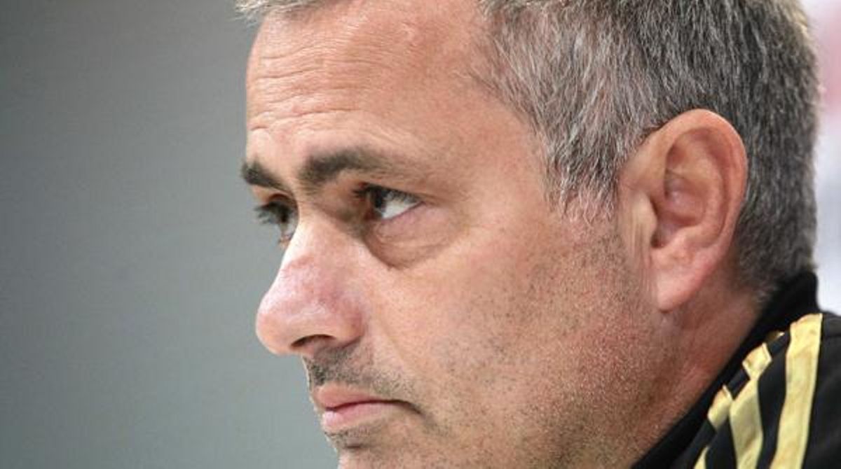 José Mourinho, en la roda de premsa d’aquest dissabte