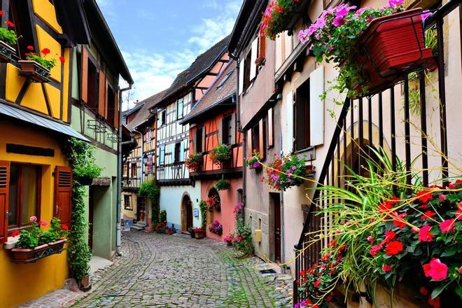 Eguisheim, Alsacia, Francia