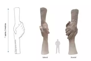 La escultura que coronará la Ciudad de la Justicia