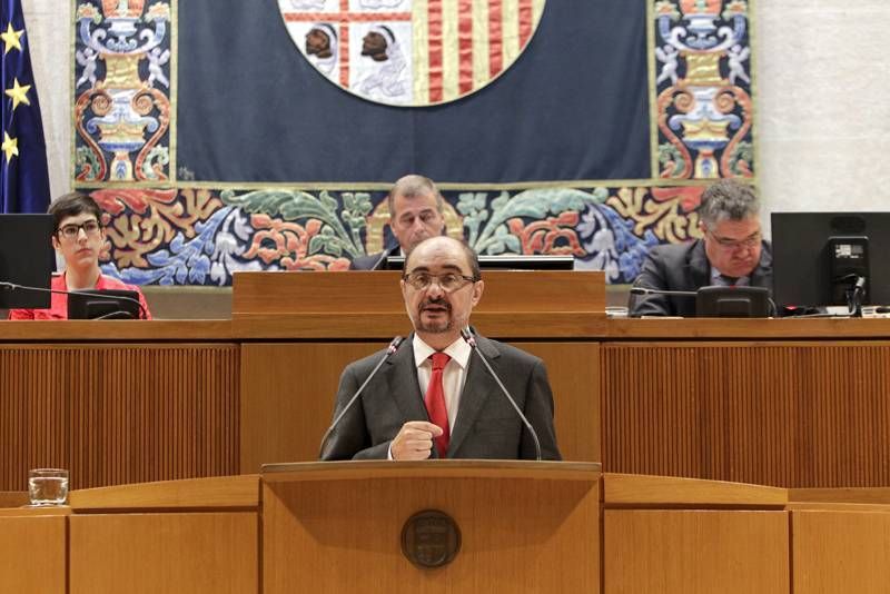 Pleno de investidura en las Cortes de Aragón