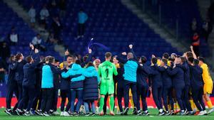 ¡El Barça celebró la Liga en el Campo del Espanyol!