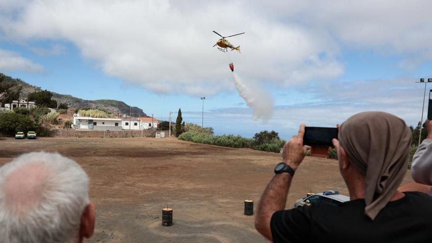 El Cabildo refuerza la prevención de incendios con un simulacro en Gáldar