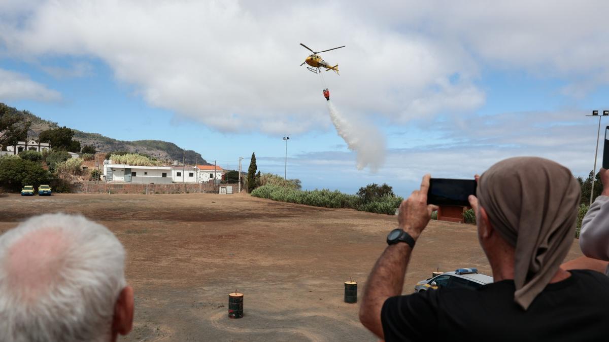 El Cabildo refuerza la prevención de incendios con un simulacro en Gáldar