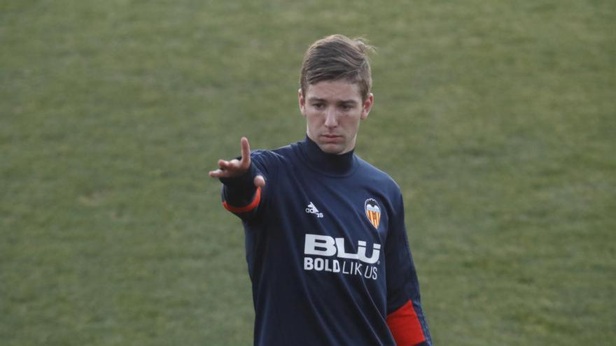 Luciano Vietto, en el entrenamiento.