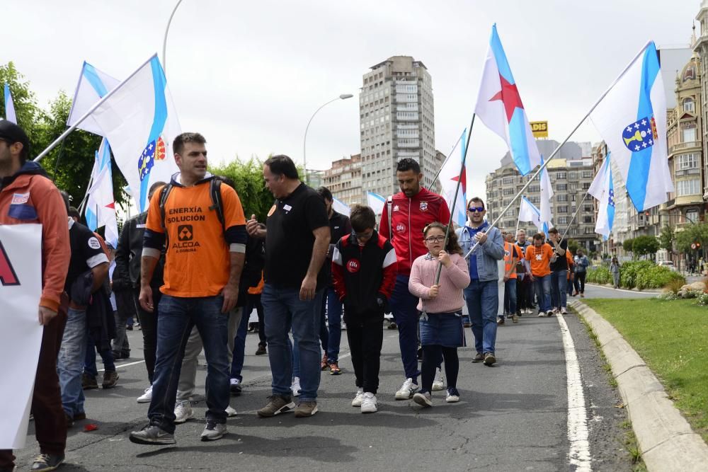 Manifestación de Alcoa en A Coruña