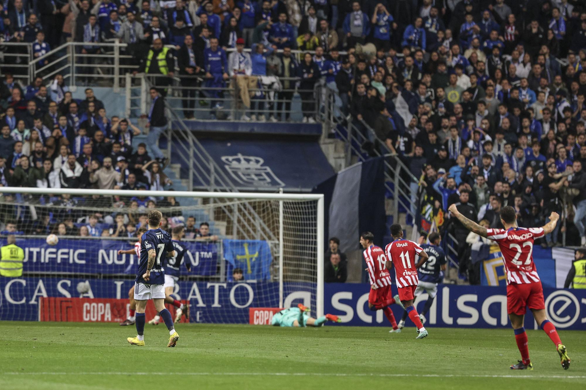 En imágenes: así fue el duelo copero entre el Real Oviedo y el Atlético de Madrid