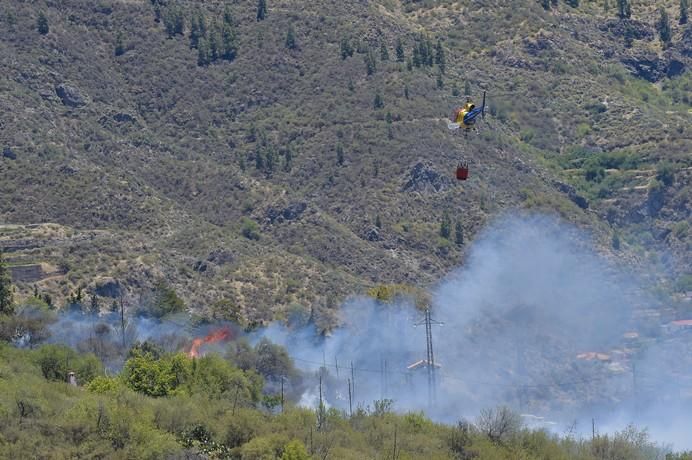 Incendio en la zona de Llano Grande