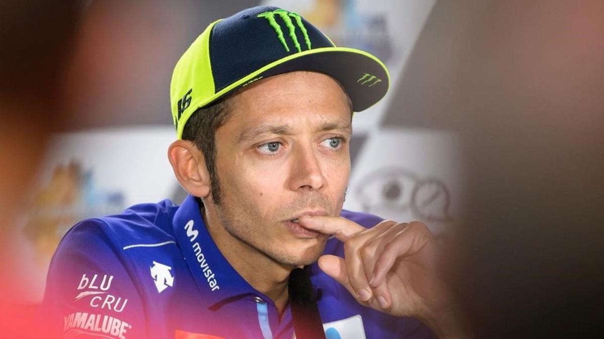 Valentino Rossi (Yamaha), durante la conferencia de presentación del GP de Austria.