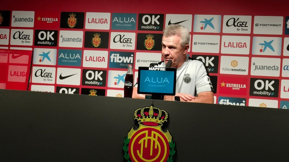 Javier Aguirre, en la rueda de prensa previa al partido contra el Granada.