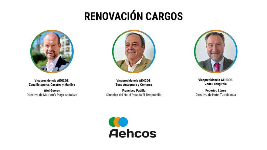 Los directivos de Aehcos que han renovado en sus puestos.