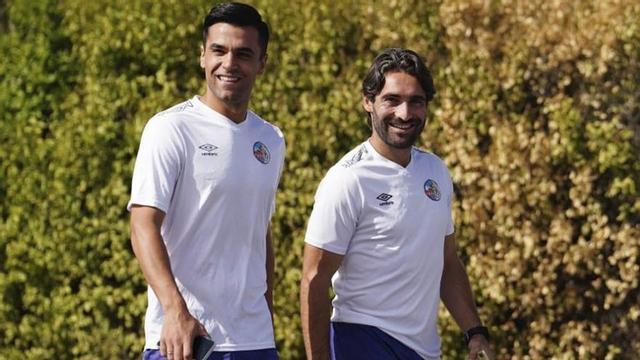 Dani Hernández, junto a Adrián Mancebo. | LA GACETA DE SALAMANCA
