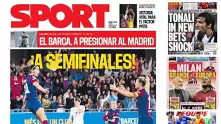 La victoria del Barça, Xabi Alonso y Tonali, en las portadas de hoy