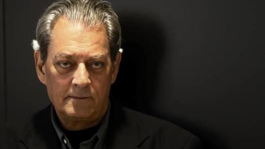 El escritor Paul Auster, ayer en Madrid en la presentación de su nueva novela.