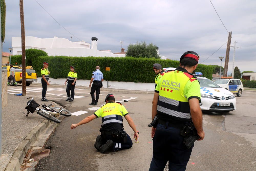 Accident de trànsit mortal d'un ciclista a Sils