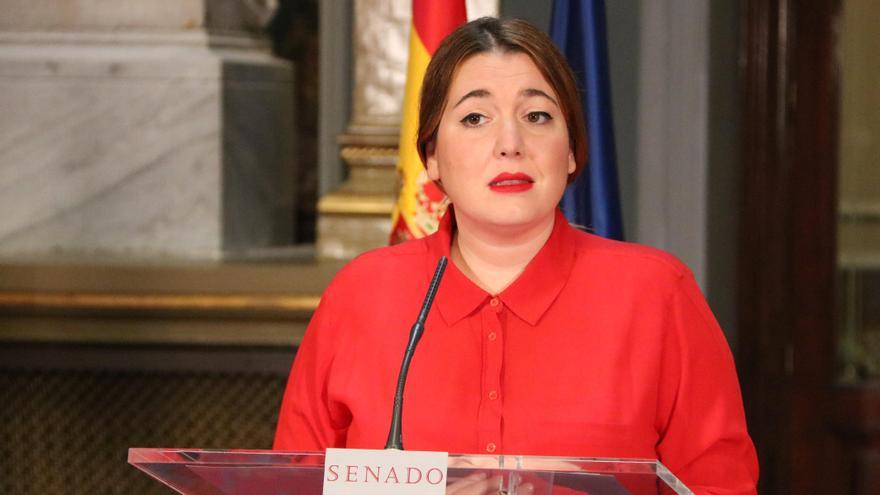 La secretaria d'estat d'igualtat, Ángela Rodríguez, al Senat després de la conferència sectorial