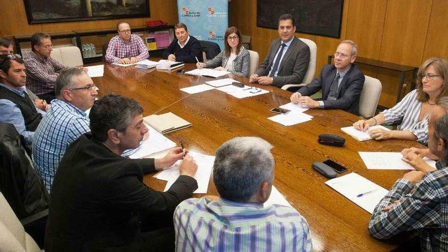 Reunión del Consejo Provincial Agrario, ayer en la Delegación Territorial de la Junta.