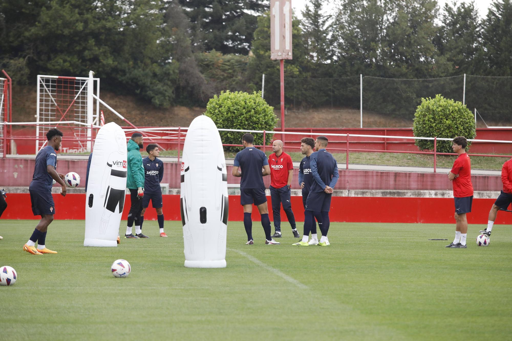 Entrenamiento del Sporting en Mareo