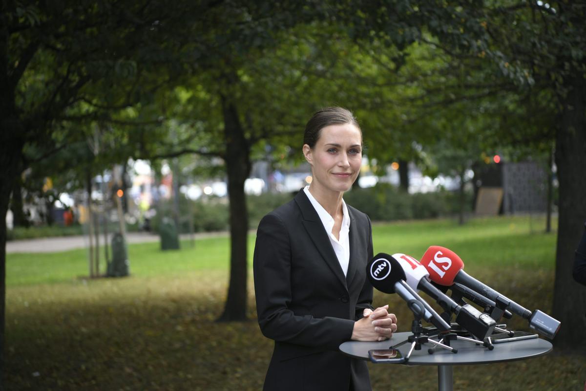 La primera ministra finlandesa, Sanna Marin.