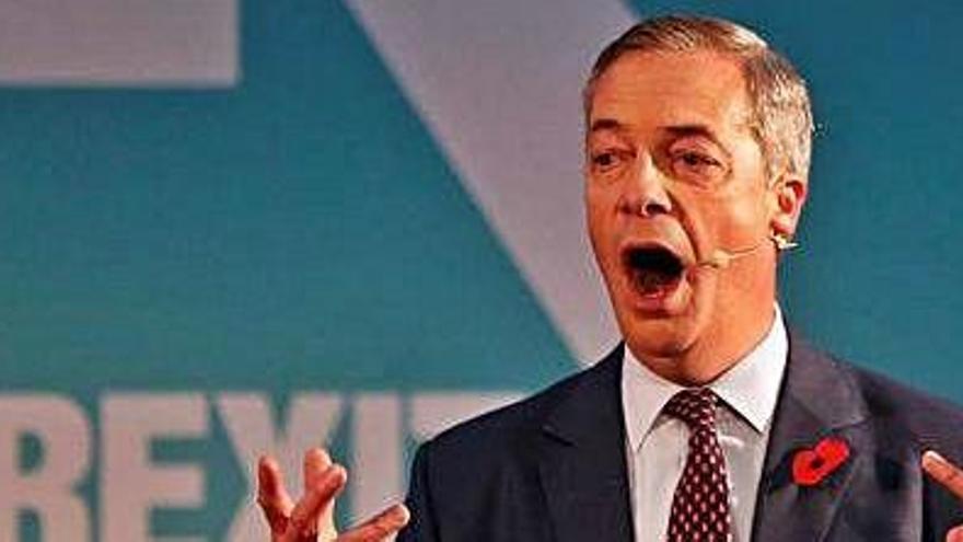 Farage va advertir que el Partit del Brexit pot ser decisiu en el nou Parlament