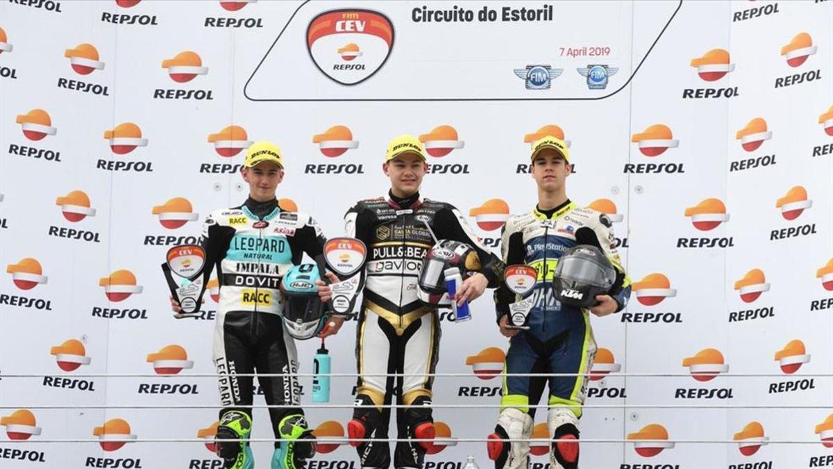 Baltus lideró el podio de Moto3 en Estoril