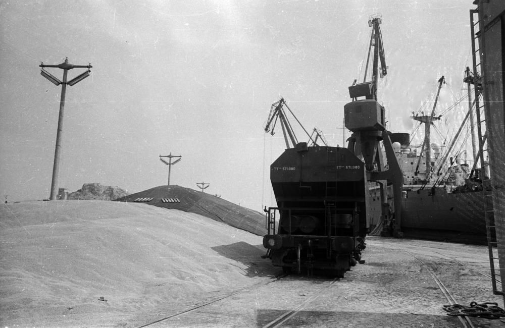 Los muelles, ahora en el centro de la polémica, ya trabajaban hace décadas con los materiales que rechazan los vecinos del entorno portuario