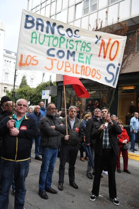 Manifestación de pensionistas en A Coruña