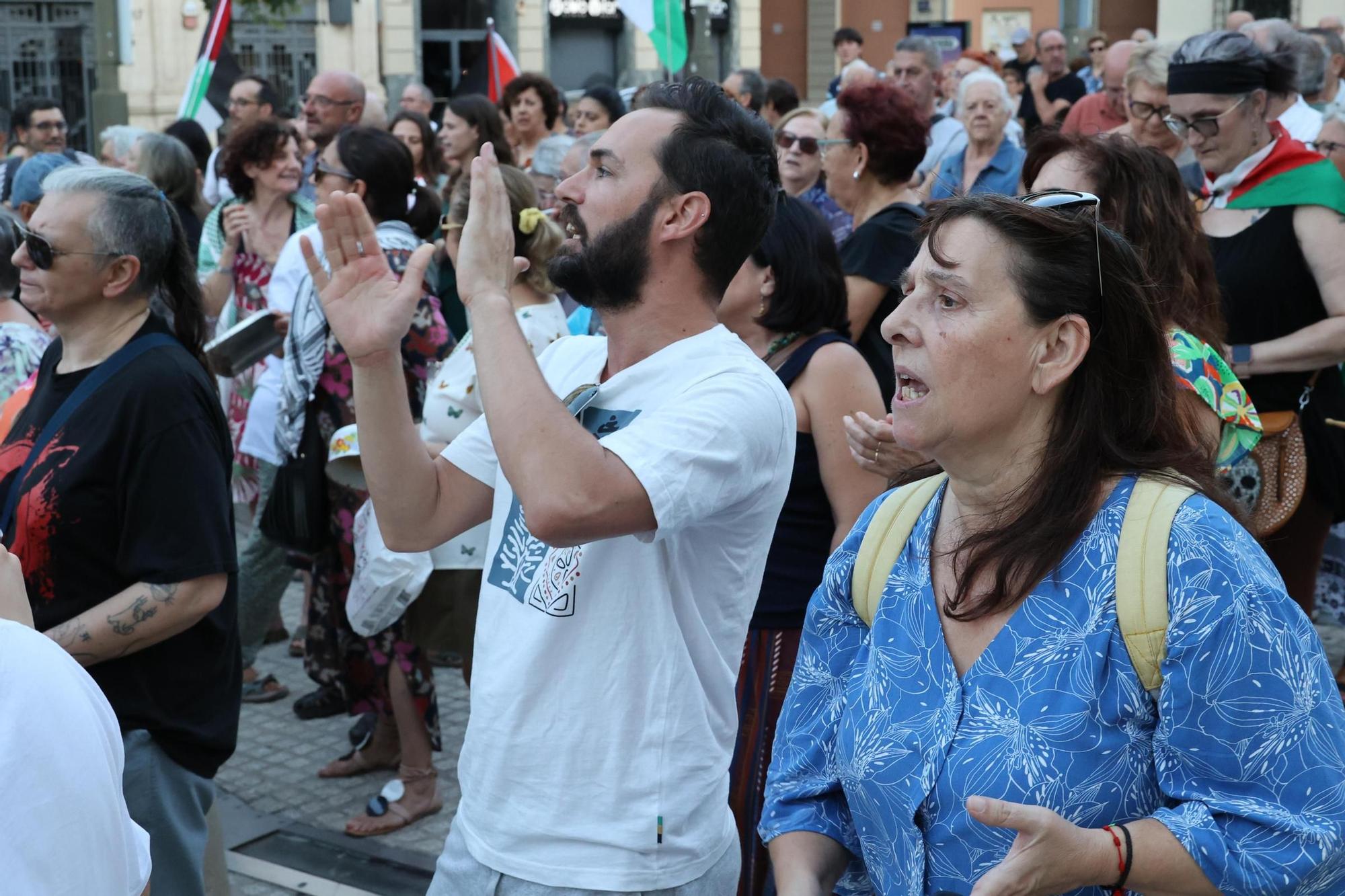 Concentración en Alcoy contra el genocidio en Gaza