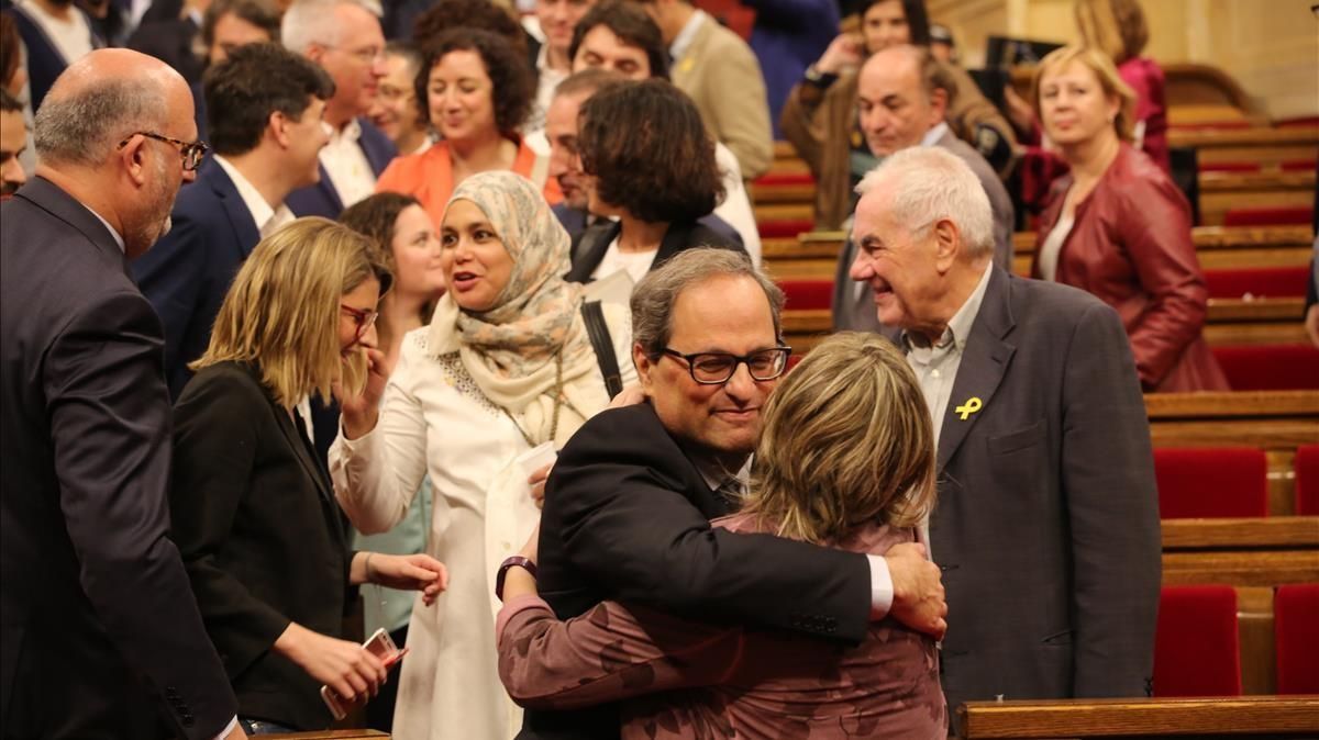 Barcelona 10 05 2018 Politica Barcelona - Pleno de investidura del candidato a President de la Generalitat Quim Torra em el Parlament FOTO DE RICARD CUGAT