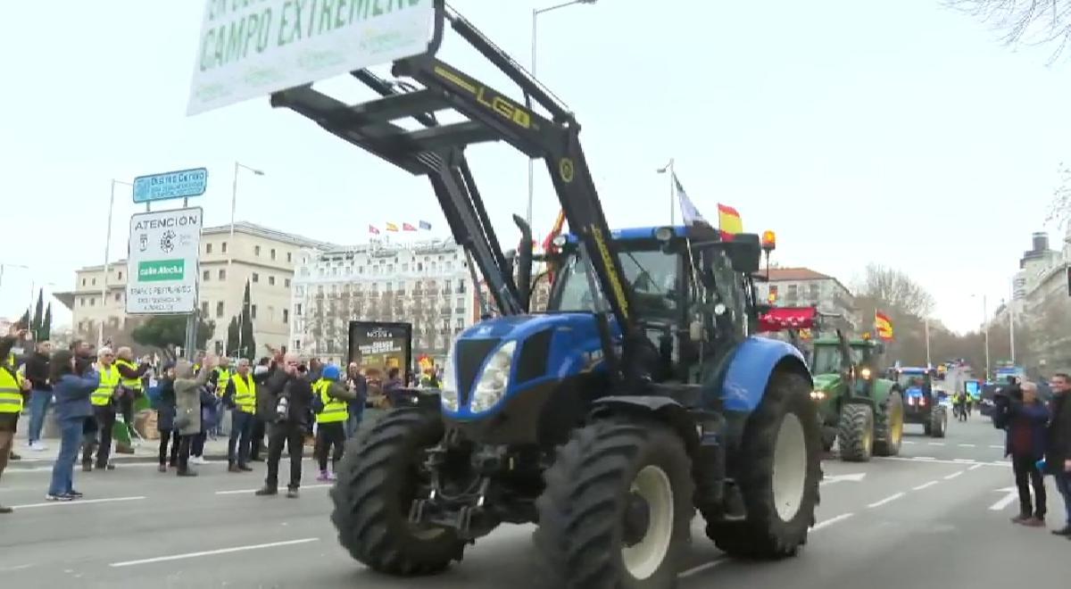 Los tractores llegan al centro de Madrid