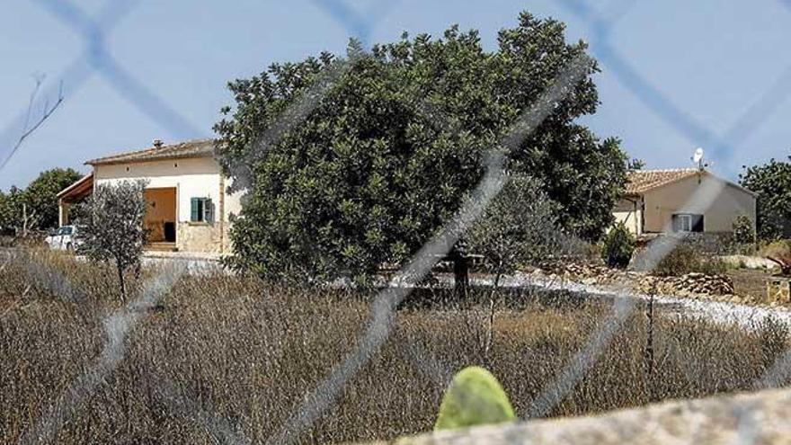 Finca en la que un menor de dos años murió ahogado en una piscina ayer en Llucmajor.