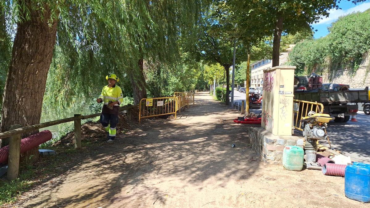 Una de les actuacions al carrer de Pedret.