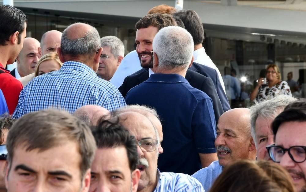 Encuentro de Pablo Casado (PP) con hoteleros en el sur de Gran Canaria