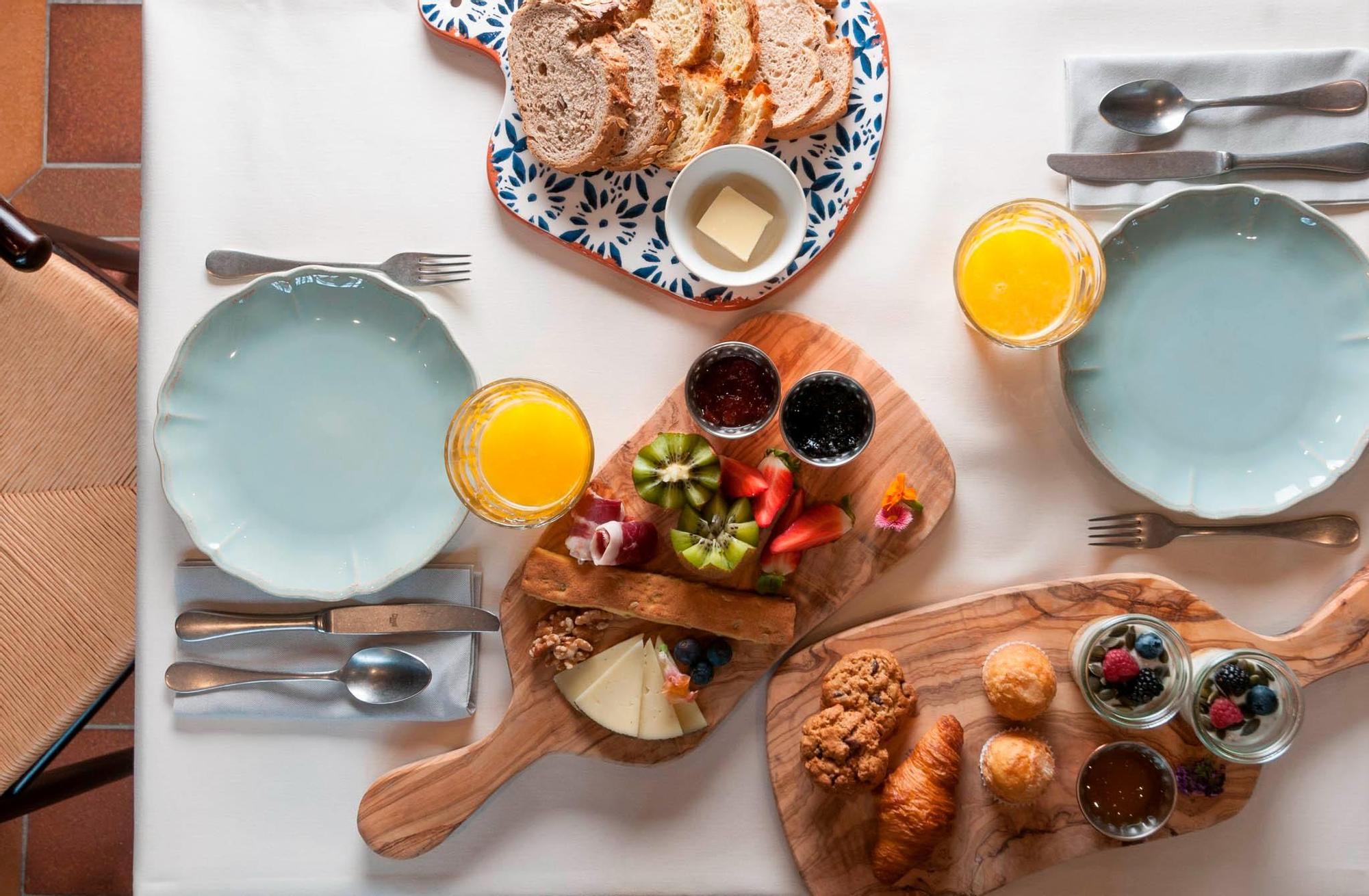 El desayuno utiliza productos de proveedores locales