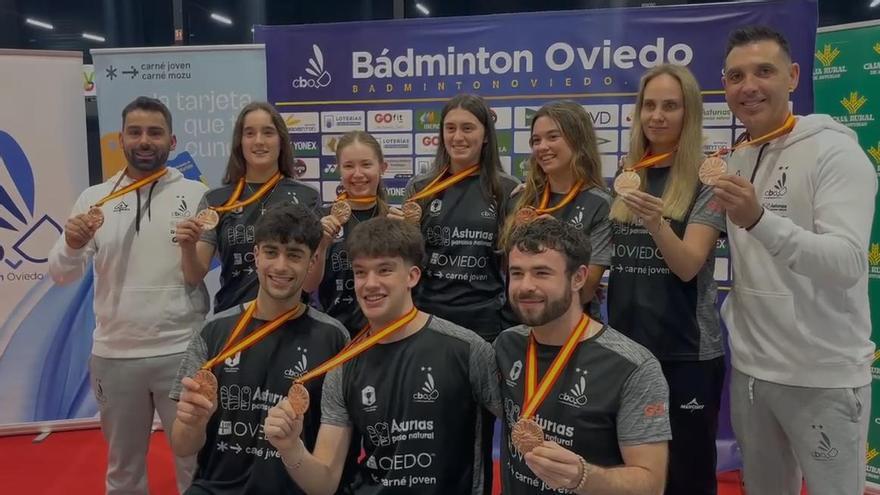 VÍDEO: Así fue la entrega de medallas del Badminton Oviedo