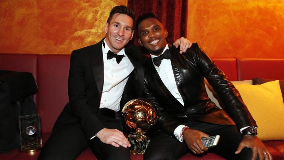 Leo Messi y Samuel Etoó en una imagen de hace dos años